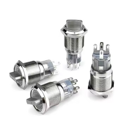 19MM Waterproof Metal Knob Switch 12V Stainless Steel Rotary Switch with LED Light Three-speed Knob Switch 19MM Waterproof Metal Knob Switch 12V Stainless Steel Rotary Switch with LED Light Three-speed Knob Switch