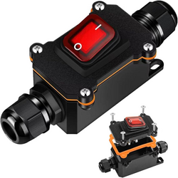 12V Switch/Toggle Switch 12V/Toggle Switch/Battery Disconnect Switch/Inline Switch/Waterproof Switch Power Switch Direct Plug Power Switch 20A/12V-24V