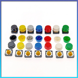 10~50pcs B3F-4055 12*12*7.3mm Tactile Switches Push Button Tact Switch + A24 Color Hat Tact Touch Micro Switch Cap 10~50pcs B3F-4055 12*12*7.3mm Tactile Switches Push Button Tact Switch + A24 Color Hat Tact Touch Micro Switch Cap