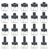 30pcs Tactile Switch 6x6mm 4Pin DIP/SMT H=13.5/14/14.5/15/16/17/18/19/20~26mm Momentary Tact Button Mini Push Button Widely Use 30pcs Tactile Switch 6x6mm 4Pin DIP/SMT H=13.5/14/14.5/15/16/17/18/19/20~26mm Momentary Tact Button Mini Push Button Widely Use