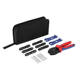 12Pcs Solar Crimper 6Pairs Solar Connectors 1Pair Solar Connector Spanner Wrench Solar Crimper Tool Kit 12Pcs Solar Crimper 6Pairs Solar Connectors 1Pair Solar Connector Spanner Wrench Solar Crimper Tool Kit