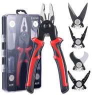 5 in 1 Plier Tool Set High Carbon Steel Wire Cutters Wire Strippers Needle Nose Pliers Long Range Durable Suitable 5 in 1 Plier Tool Set High Carbon Steel Wire Cutters Wire Strippers Needle Nose Pliers Long Range Durable Suitable