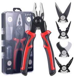 5 in 1 Plier Tool Set High Carbon Steel Wire Cutters Wire Strippers Needle Nose Pliers Long Range Durable Suitable 5 in 1 Plier Tool Set High Carbon Steel Wire Cutters Wire Strippers Needle Nose Pliers Long Range Durable Suitable