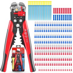 260pcs Wire Stripper Self-Adjustable Crimper Plier Set Terminals Tools 1 set  260pcs Wire Stripper Self-Adjustable Crimper Plier Set Terminals Tools 1 set