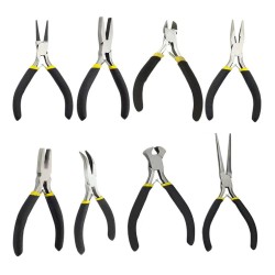 8PCS Mini Pliers Tools Kit High-Quality Metal Durable Portable Lightweight For Jewelry Making Beading DIY Projects 8PCS Mini Pliers Tools Kit High-Quality Metal Durable Portable Lightweight For Jewelry Making Beading DIY Projects