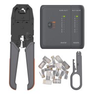 Socoje GTW5N Network Cable Pliers 5 In 1 Rj45 Crimp Tool Pass Through Modular CAT6 Lan Tester Set Socoje GTW5N Network Cable Pliers 5 In 1 Rj45 Crimp Tool Pass Through Modular CAT6 Lan Tester Set
