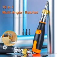 10 In 1 Hidden Batch Head Visseuse Multi-angle Ratchet Screwdriver Set Multi-function Screw Driver Kit 10 In 1 Hidden Batch Head Visseuse Multi-angle Ratchet Screwdriver Set Multi-function Screw Driver Kit