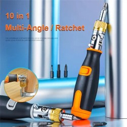 10 In 1 Hidden Batch Head Visseuse Multi-angle Ratchet Screwdriver Set Multi-function Screw Driver Kit 10 In 1 Hidden Batch Head Visseuse Multi-angle Ratchet Screwdriver Set Multi-function Screw Driver Kit