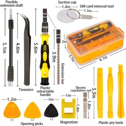 115 in 1 Professional Screwdriver Set Precision Screwdriver Set Multi-function Magnetic Repair Computer Tool Kit Compatible with Cell Phone 115 in 1 Professional Screwdriver Set Precision Screwdriver Set Multi-function Magnetic Repair Computer Tool Kit Compatible with Cell Phone