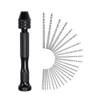 26 Pcs Precision Pin Vise Micro Mini Hand Twist Drill Bits Set for Metal Wood Jewelry Delicate DIY 26 Pcs Precision Pin Vise Micro Mini Hand Twist Drill Bits Set for Metal Wood Jewelry Delicate DIY