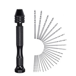 26 Pcs Precision Pin Vise Micro Mini Hand Twist Drill Bits Set for Metal Wood Jewelry Delicate DIY 26 Pcs Precision Pin Vise Micro Mini Hand Twist Drill Bits Set for Metal Wood Jewelry Delicate DIY