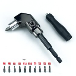 90° Turning Universal Screwdriver Batch Head Corner Adapter with Quick Release Hexagonal Interface 90° Turning Universal Screwdriver Batch Head Corner Adapter with Quick Release Hexagonal Interface