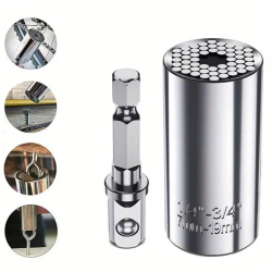 Universal 7-19mm Socket Torque Wrench Head Drill Ratchet Sleeve Wrench Magic Grip Multifunctional Hand Tools Universal 7-19mm Socket Torque Wrench Head Drill Ratchet Sleeve Wrench Magic Grip Multifunctional Hand Tools