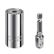 Universal 7-19mm Socket Torque Wrench Head Drill Ratchet Sleeve Wrench Magic Grip Multifunctional Hand Tools Universal 7-19mm Socket Torque Wrench Head Drill Ratchet Sleeve Wrench Magic Grip Multifunctional Hand Tools