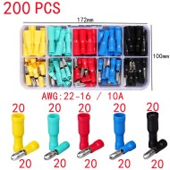 Socoje Bullet Insulated Electrical Connectors - Busbar and Line Connectors  Brass Electrical Crimp Terminals 200PCS  Socoje Bullet Insulated Electrical Connectors - Busbar and Line Connectors  Brass Electrical Crimp Terminals 200PCS