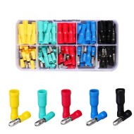 Socoje Bullet Insulated Electrical Connectors - Busbar and Line Connectors  Brass Electrical Crimp Terminals 200PCS  Socoje Bullet Insulated Electrical Connectors - Busbar and Line Connectors  Brass Electrical Crimp Terminals 200PCS