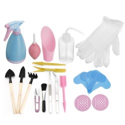 Socoje Garden Tools Succulent Transplanting Garden Planting Bucket Shovel Hand Tools Set Bonsai Set Kit Garden Watering Tools Kit 23pcs Socoje Garden Tools Succulent Transplanting Garden Planting Bucket Shovel Hand Tools Set Bonsai Set Kit Garden Watering Tools Kit 23pcs