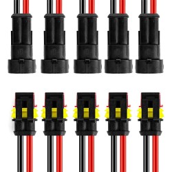240Pcs 20 Kits 2 Pin Connector Automotive Electrical Connectors Quick Connect 2 Pin Wire Connectors Waterproof Connector 2 Way Wire Connector 240Pcs 20 Kits 2 Pin Connector Automotive Electrical Connectors Quick Connect 2 Pin Wire Connectors Waterproof Connector 2 Way Wire Connector