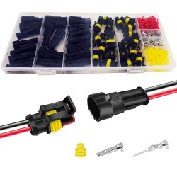 240Pcs 20 Kits 2 Pin Connector Automotive Electrical Connectors Quick Connect 2 Pin Wire Connectors Waterproof Connector 2 Way Wire Connector 240Pcs 20 Kits 2 Pin Connector Automotive Electrical Connectors Quick Connect 2 Pin Wire Connectors Waterproof Connector 2 Way Wire Connector