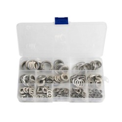 280/Pcs Aluminum Flat Washer Gasket Set M5/6/8/10/12/14/16/20 Flat Ring 280/Pcs Aluminum Flat Washer Gasket Set M5/6/8/10/12/14/16/20 Flat Ring