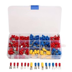 280Pcs Spade Terminals Insulated Cable Connector Electrical Wire Crimp Butt Ring Fork Set Lugs Rolled Kit 280Pcs Spade Terminals Insulated Cable Connector Electrical Wire Crimp Butt Ring Fork Set Lugs Rolled Kit