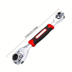 52-in-1 Multi-Functional Socket Wrench Set - 8-19mm Non-Slip Handle and Rotating Bone Design 52-in-1 Multi-Functional Socket Wrench Set - 8-19mm Non-Slip Handle and Rotating Bone Design