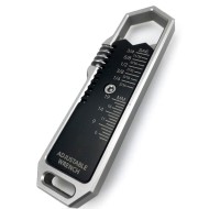 EDC Adjustable Wrench Multitool with 25 SAE and Metric Sizes One-Handed Operation Detachable Pocket Clip and Ultimate Portability EDC Adjustable Wrench Multitool with 25 SAE and Metric Sizes One-Handed Operation Detachable Pocket Clip and Ultimate Portability