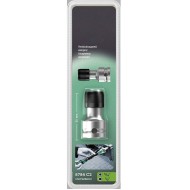 Bit Adapter 1/2" (12.5mm) Square to 1/4" Hex Bit - DIN3126-C 6.3 and E6.3 Bit Adapter 1/2" (12.5mm) Square to 1/4" Hex Bit - DIN3126-C 6.3 and E6.3