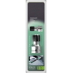 Bit Adapter 1/2" (12.5mm) Square to 1/4" Hex Bit - DIN3126-C 6.3 and E6.3 Bit Adapter 1/2" (12.5mm) Square to 1/4" Hex Bit - DIN3126-C 6.3 and E6.3