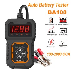 Ba108 Digital Battery 12V Tester Oem Battery Capacity Tester 12V Battery Monitor 2Pcs Ba108 Digital Battery 12V Tester Oem Battery Capacity Tester 12V Battery Monitor 2Pcs