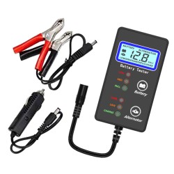 Portable Light Weight Verifies Battery Condition Alternator Output 12V Battery Tester For Car Motorcycle Etc Portable Light Weight Verifies Battery Condition Alternator Output 12V Battery Tester For Car Motorcycle Etc
