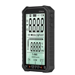 ET8134 4.7-inch Large LCD Screen Smart True RMS Digital Multimeter Automatic + Manual Measure Resistance Diode Capacitance Temperature Frequency Test ET8134 4.7-inch Large LCD Screen Smart True RMS Digital Multimeter Automatic + Manual Measure Resistance Diode Capacitance Temperature Frequency Test