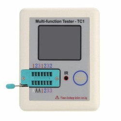 LCR-TC1 1.8inch Colorful Display Multifunctional TFT Backlight Transistor Tester for Diode Triode Capacitor Resistor Transistor LCR ESR NPN PNP MOSFET LCR-TC1 1.8inch Colorful Display Multifunctional TFT Backlight Transistor Tester for Diode Triode Capacitor Resistor Transistor LCR ESR NPN PNP MOSFET