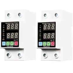 40A 63A Rated Current Automatic Reclosing Protector with Overvoltage Undervoltage Overcurrent Protection Real-Time Dual Digital Display 40A 63A Rated Current Automatic Reclosing Protector with Overvoltage Undervoltage Overcurrent Protection Real-Time Dual Digital Display