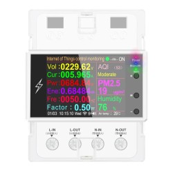 AT4PW 100A Tuya WIFI Din Rail Smart Switch Remote Control AC 220V 110V Digital Power Energy Volt Amp Kwh Frequency Factor Meter AT4PW 100A Tuya WIFI Din Rail Smart Switch Remote Control AC 220V 110V Digital Power Energy Volt Amp Kwh Frequency Factor Meter