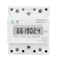 Din Rail Single Phase Electronic Energy Meter AC 220V 100A kWh Counter Consumption Analog Electricity Gague Wattmeter 50HZ Din Rail Single Phase Electronic Energy Meter AC 220V 100A kWh Counter Consumption Analog Electricity Gague Wattmeter 50HZ