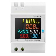SDM009 AC40-300V Rail Single-phase Digital Voltage Current Frequency Power Factor Electric Multi-function Measuring Instrument SDM009 AC40-300V Rail Single-phase Digital Voltage Current Frequency Power Factor Electric Multi-function Measuring Instrument