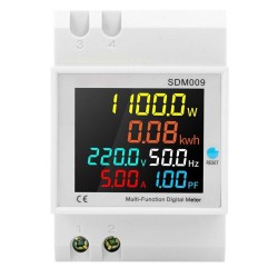 SDM009 AC40-300V Rail Single-phase Digital Voltage Current Frequency Power Factor Electric Multi-function Measuring Instrument SDM009 AC40-300V Rail Single-phase Digital Voltage Current Frequency Power Factor Electric Multi-function Measuring Instrument