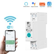 Smart WiFi Circuit Breaker with Remote Control Voice Activation Adjustable Over Current Protection Energy Metering Easy Installation Smart WiFi Circuit Breaker with Remote Control Voice Activation Adjustable Over Current Protection Energy Metering Easy Installation