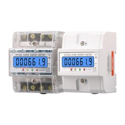 SmartMeter 100A LCD KWh Energy Meter with Three-Phase Backlight Guide Rail for Home Use Energy Monitoring  3*127/220VAC  Power Consumption Measurement SmartMeter 100A LCD KWh Energy Meter with Three-Phase Backlight Guide Rail for Home Use Energy Monitoring  3*127/220VAC  Power Consumption Measurement