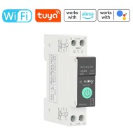 Tuya Intelligent Circuit Breaker with Metering 1P 63A DIN Rail Support 3 Timing Modes Multiple Safety Protecting APP Remote Control Compatible Tuya Intelligent Circuit Breaker with Metering 1P 63A DIN Rail Support 3 Timing Modes Multiple Safety Protecting APP Remote Control Compatible