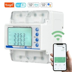 Tuya WiFi 3P4W Photovoltaic Meter Three Phase Reclosure Switch Intelligent Reclosing Protector Tuya WiFi 3P4W Photovoltaic Meter Three Phase Reclosure Switch Intelligent Reclosing Protector