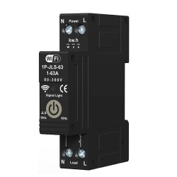 Intelligent Circuit Breaker 1P 63A Energy Monitor Real-time Tracking Energy Consumption with Alexa Google Assistant Compatibility Remote Control Intelligent Circuit Breaker 1P 63A Energy Monitor Real-time Tracking Energy Consumption with Alexa Google Assistant Compatibility Remote Control