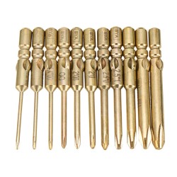 Socoje 40mm Magnetic Screwdriver Bits Hex Cross Head PH0 PH1 PH2 Bit For Electric Screwdriver 10Pcs  Socoje 40mm Magnetic Screwdriver Bits Hex Cross Head PH0 PH1 PH2 Bit For Electric Screwdriver 10Pcs