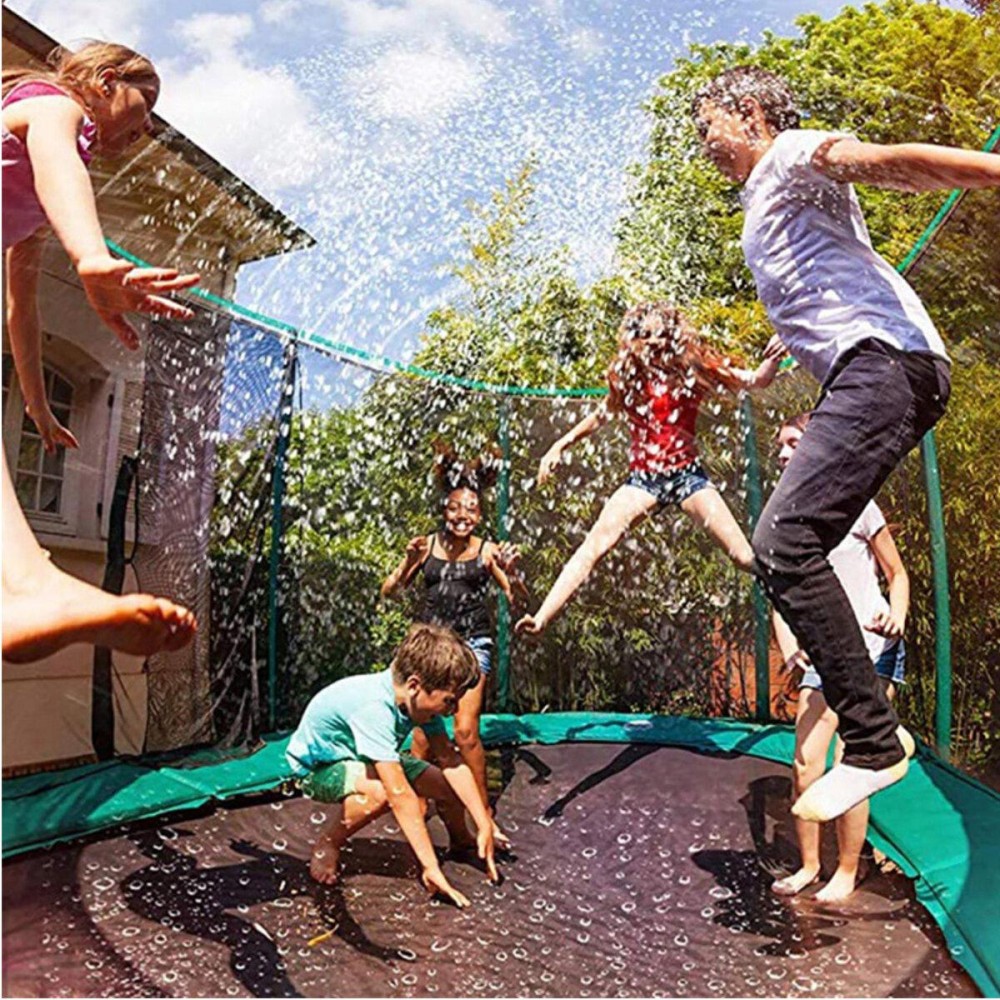 12m Spray Hose Trampoline Sprinkler Water Spray Kids Outdoor