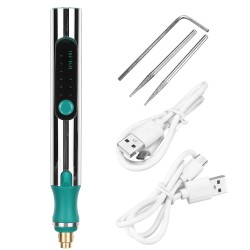25000RPM Portable Mini Electric Grinder 3 Gears Carving Rotary Pen Drill Engraving Grinding Tool W/ Battery Indicator 1pc 25000RPM Portable Mini Electric Grinder 3 Gears Carving Rotary Pen Drill Engraving Grinding Tool W/ Battery Indicator 1pc