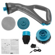 All in 1 Muscle Electrical Cleaning Brush Scrubber Cordless Bathroom Shower Tile+4 Heads All in 1 Muscle Electrical Cleaning Brush Scrubber Cordless Bathroom Shower Tile+4 Heads
