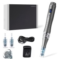 Ultima M8 Professional Micro Needling Pen with Digital Display Adjustable Needle Length 0-0.3mm Aluminum Device 2 x 16-Pin Cartridges Included Ultima M8 Professional Micro Needling Pen with Digital Display Adjustable Needle Length 0-0.3mm Aluminum Device 2 x 16-Pin Cartridges Included