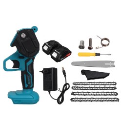 1200W 10000rpm 9000mah 6inch Socoje Electric Chain Saw Rechargeable Handheld Cutting Tool with 2 Battery 1 set 1200W 10000rpm 9000mah 6inch Socoje Electric Chain Saw Rechargeable Handheld Cutting Tool with 2 Battery 1 set