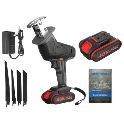 21V Cordless Electric Reciprocating Saw Wood Metal Cutting Pruning With Battery